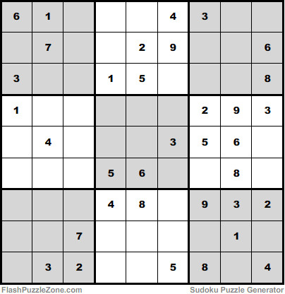 Moderate Sudoku Puzzle