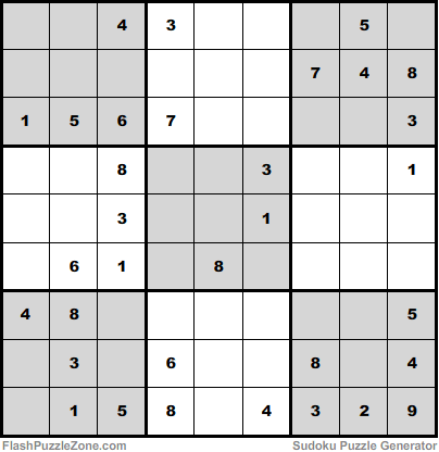 Moderate Sudoku Puzzle