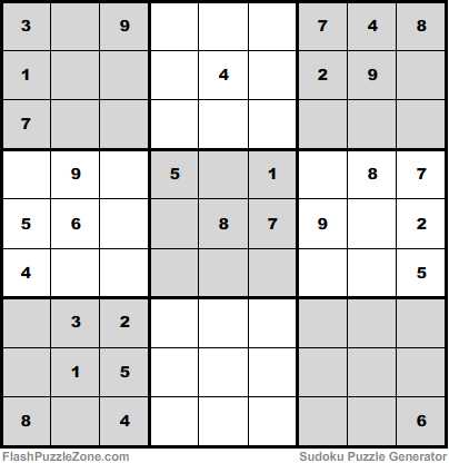 Moderate Sudoku Puzzle