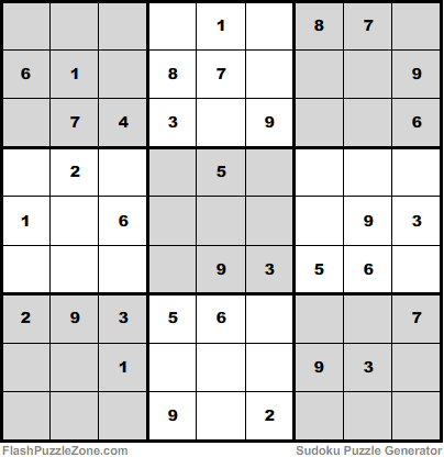 Moderate Sudoku Puzzle