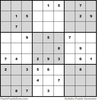 Moderate Sudoku Puzzle