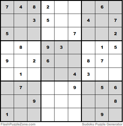 Moderate Sudoku Puzzle