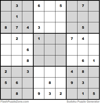 Moderate Sudoku Puzzle