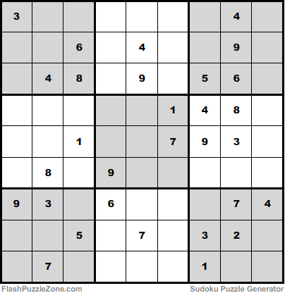 Moderate Sudoku Puzzle