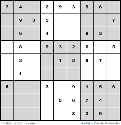Moderate Sudoku Puzzle