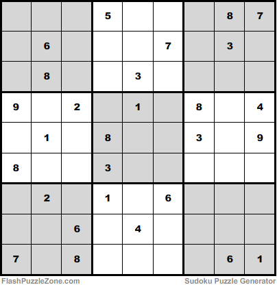 Moderate Sudoku Puzzle