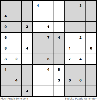 Moderate Sudoku Puzzle