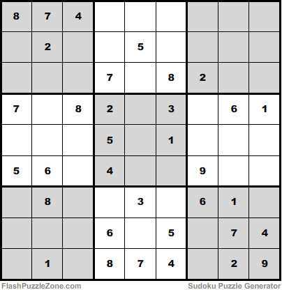 Moderate Sudoku Puzzle