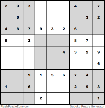 Moderate Sudoku Puzzle