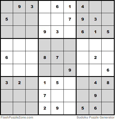 Moderate Sudoku Puzzle