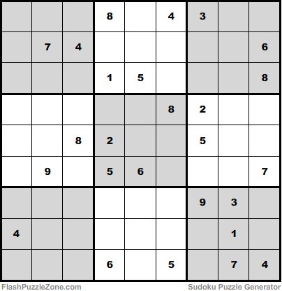 Moderate Sudoku Puzzle