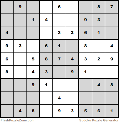 Moderate Sudoku Puzzle