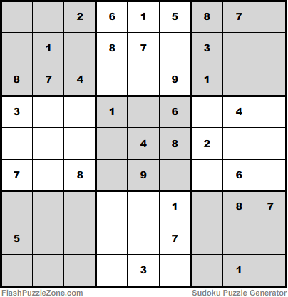 Moderate Sudoku Puzzle