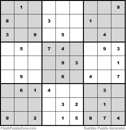 Moderate Sudoku Puzzle