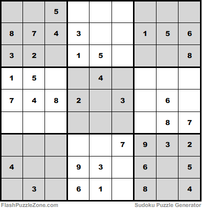 Moderate Sudoku Puzzle