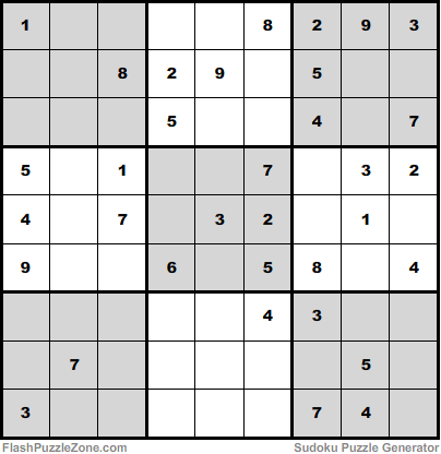 Moderate Sudoku Puzzle