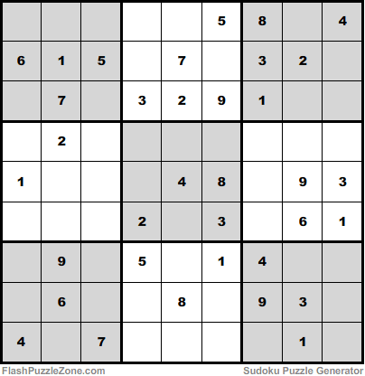 Moderate Sudoku Puzzle